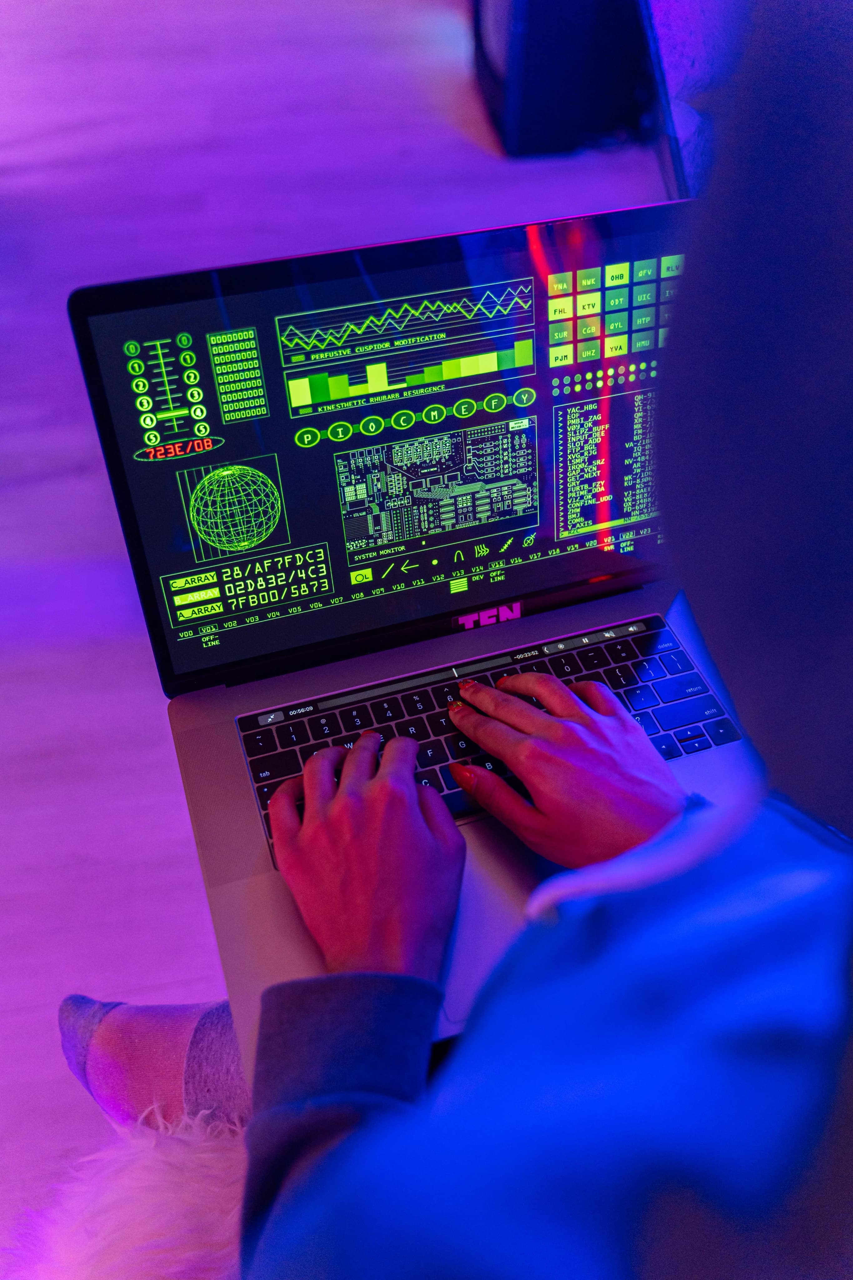 Defence team analysing critical systems